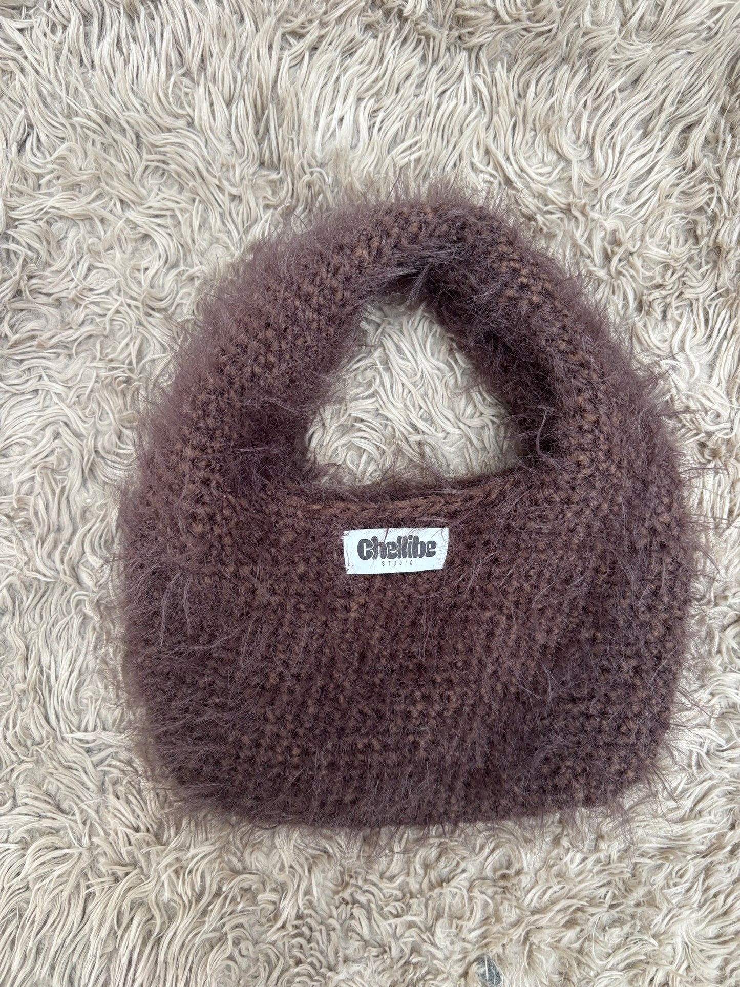 Dark Coffee Puffi Bag