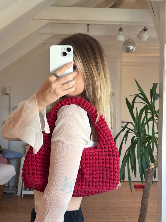 Shoulder Loaf Bag 🍒 – Cherry